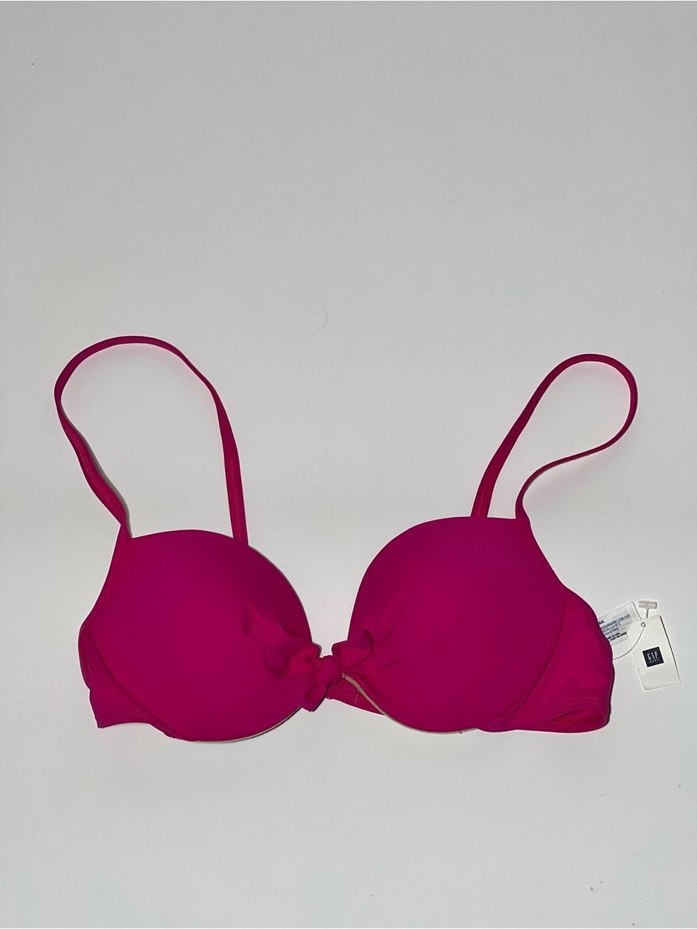 GAP Body Hot Pink Push-Up Bikini Top 36A NWT